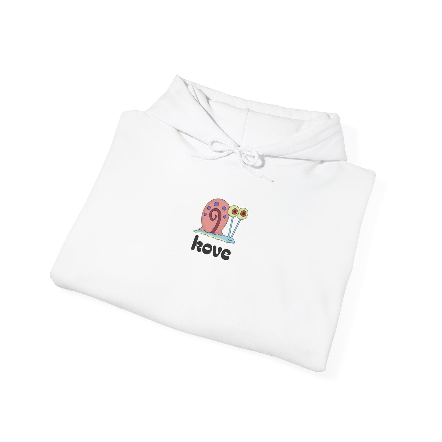 garry the Snail Illustration Hoodie | small embroidered snail graphic