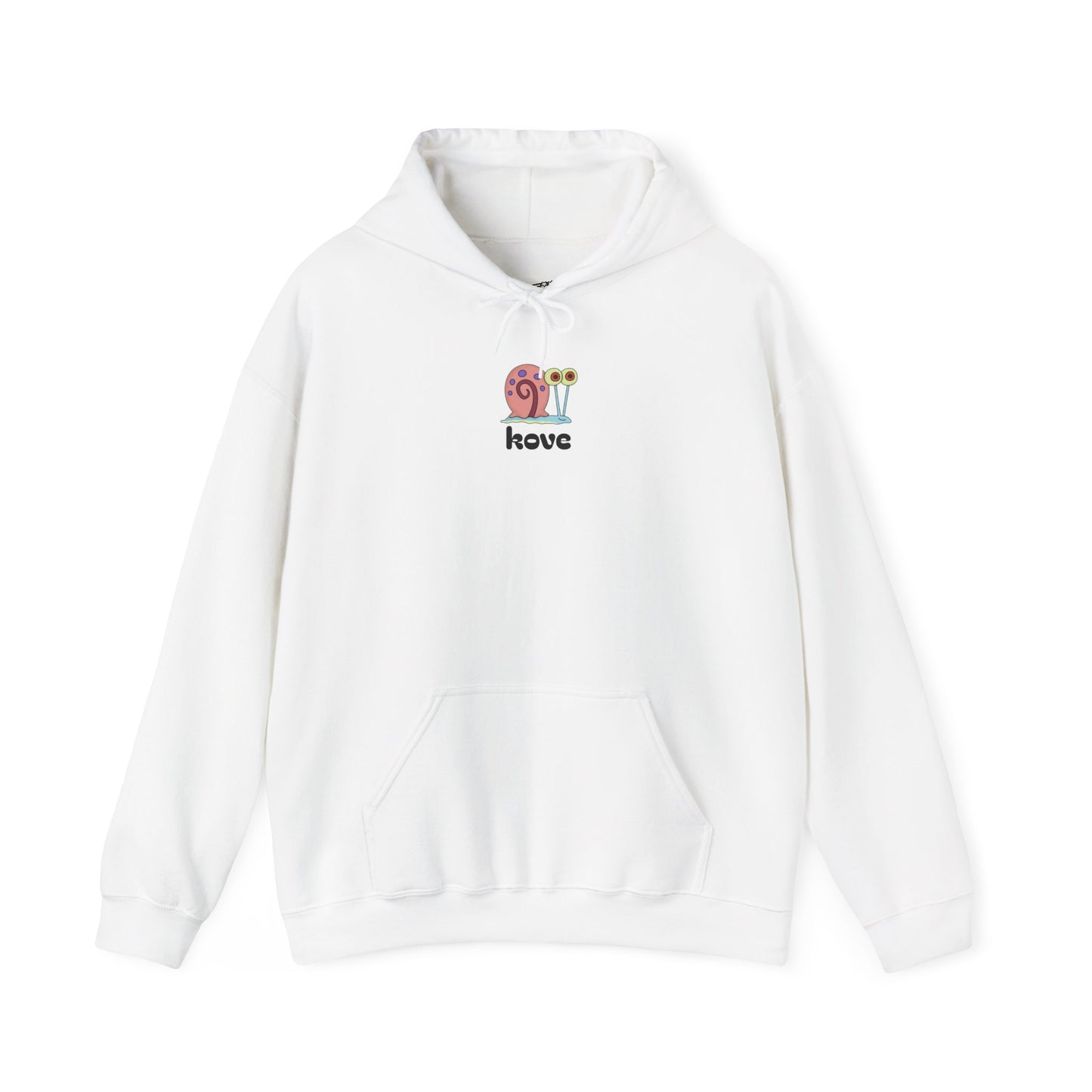 garry the Snail Illustration Hoodie | small embroidered snail graphic