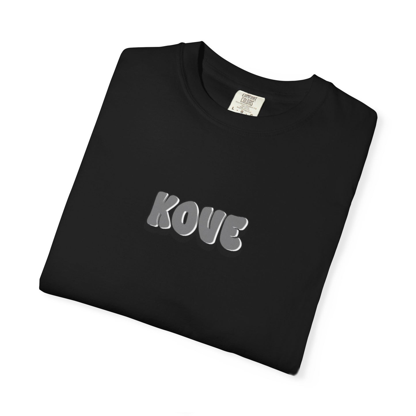 KOVE Logo T-Shirt | Minimalist Streetwear, Black Graphic Tee