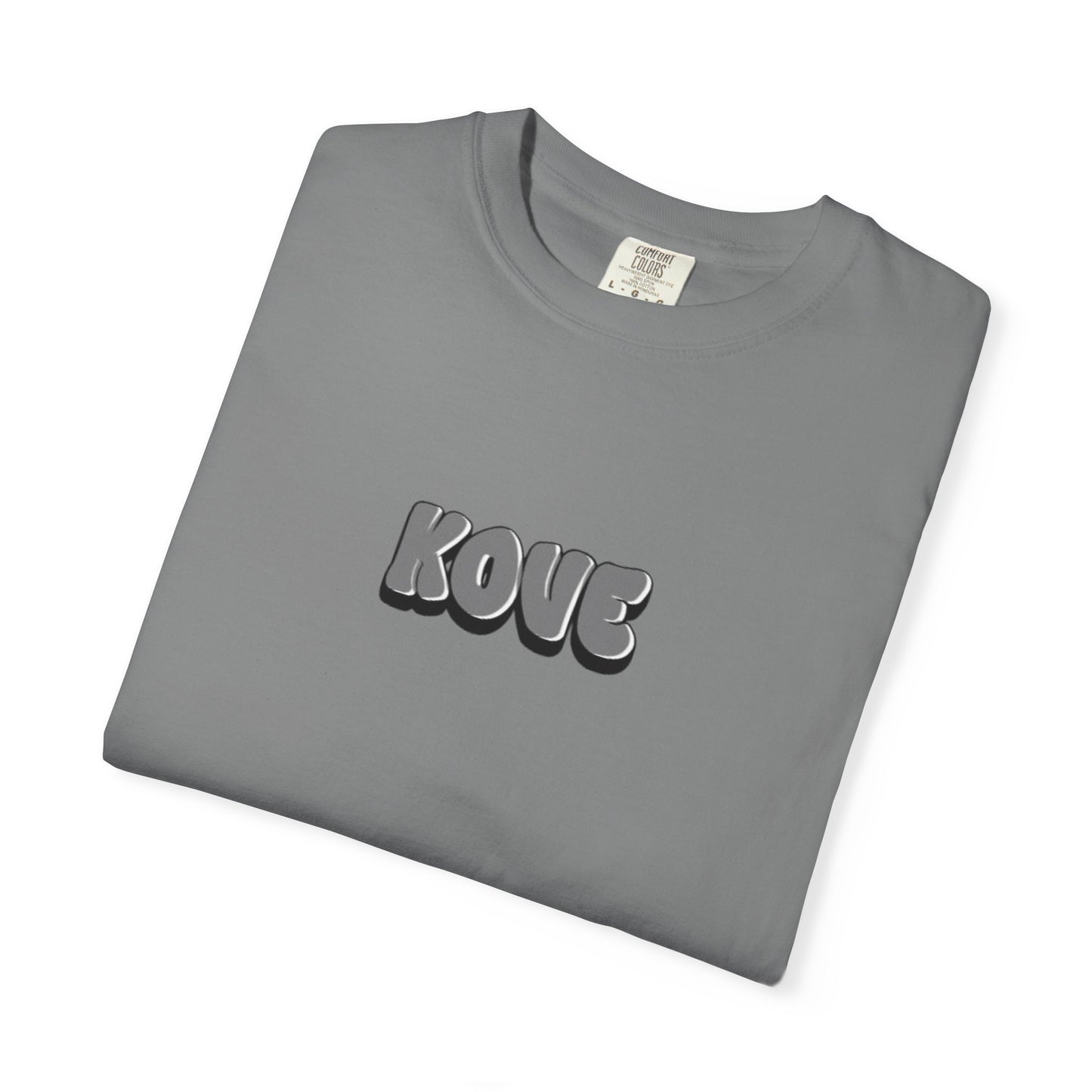 KOVE Logo T-Shirt | Minimalist Streetwear, Black Graphic Tee