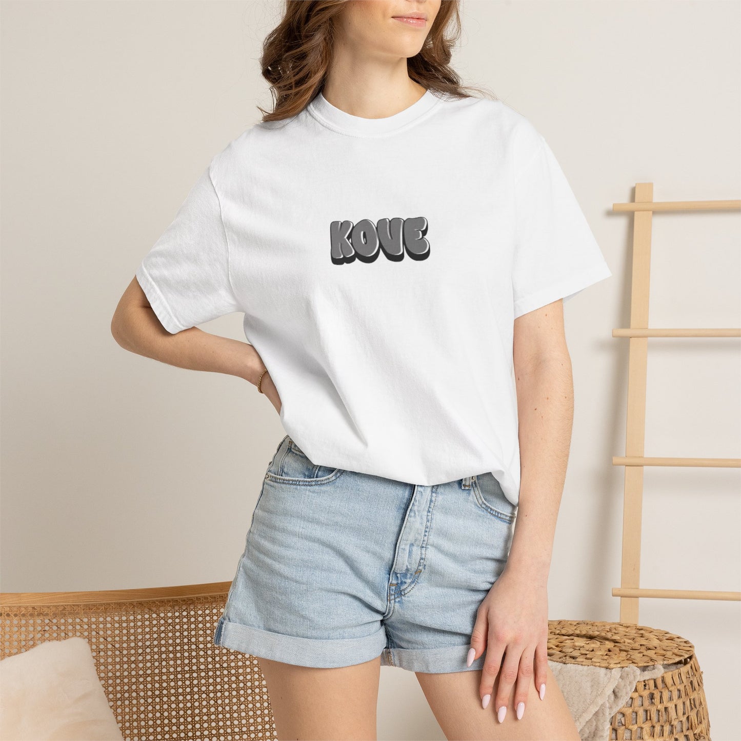 KOVE Logo T-Shirt | Minimalist Streetwear, Black Graphic Tee