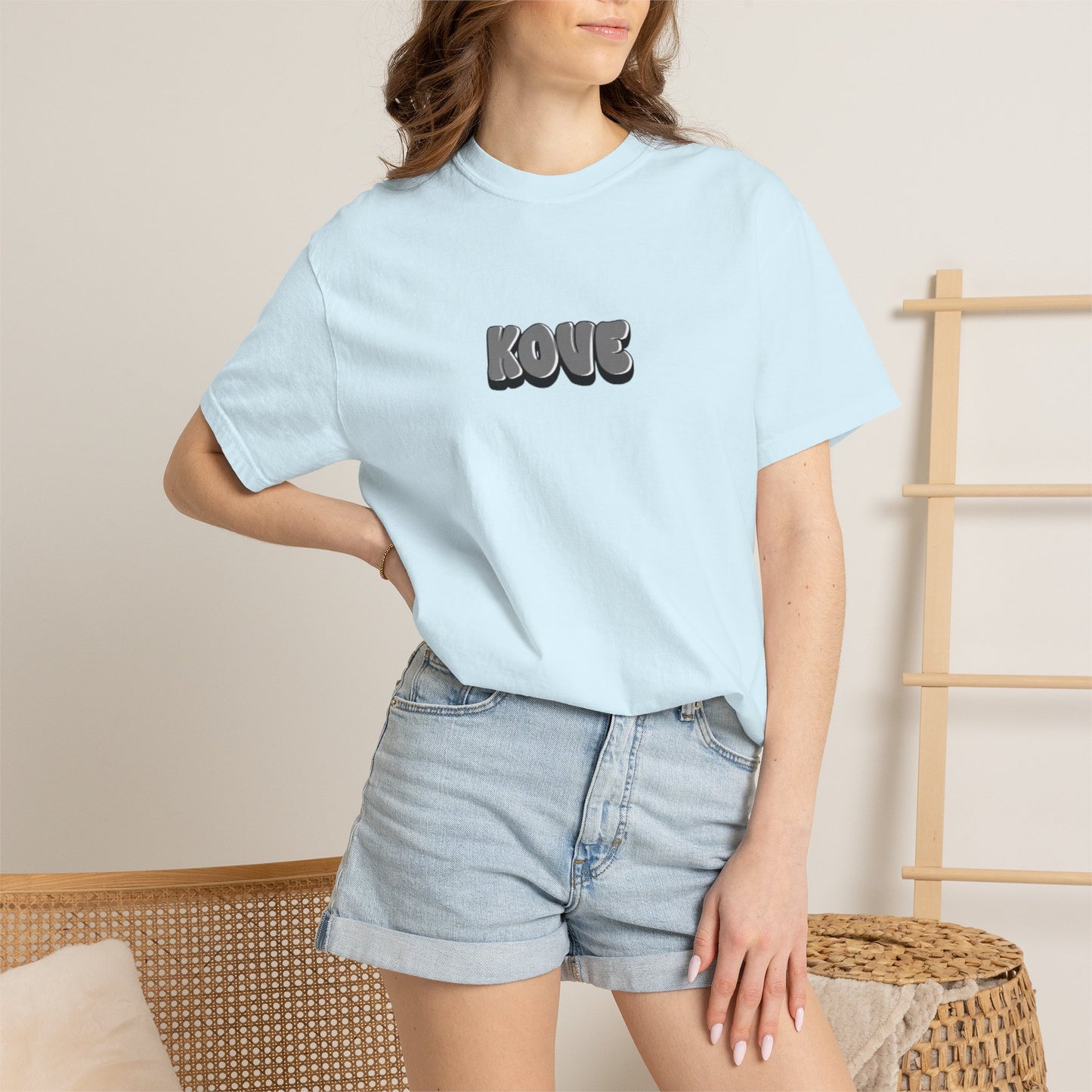 KOVE Logo T-Shirt | Minimalist Streetwear, Black Graphic Tee
